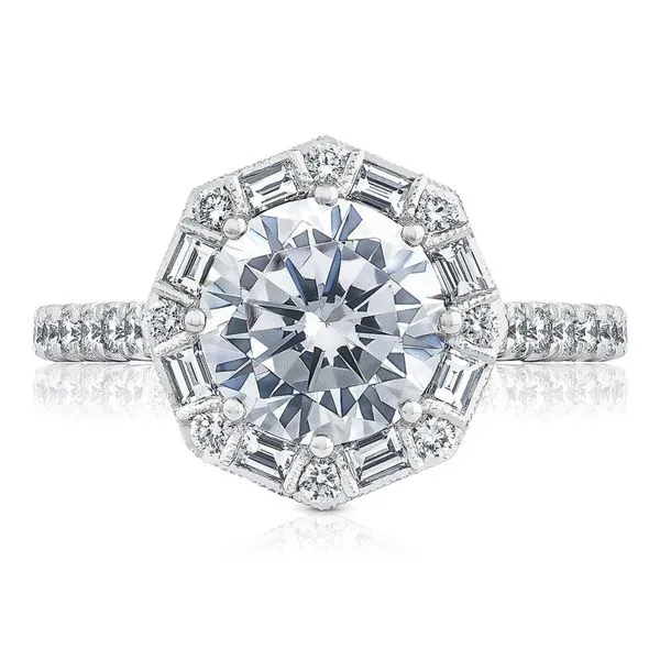 Round Bloom Engagement Ring Aires Jewelers Morris Plains, NJ