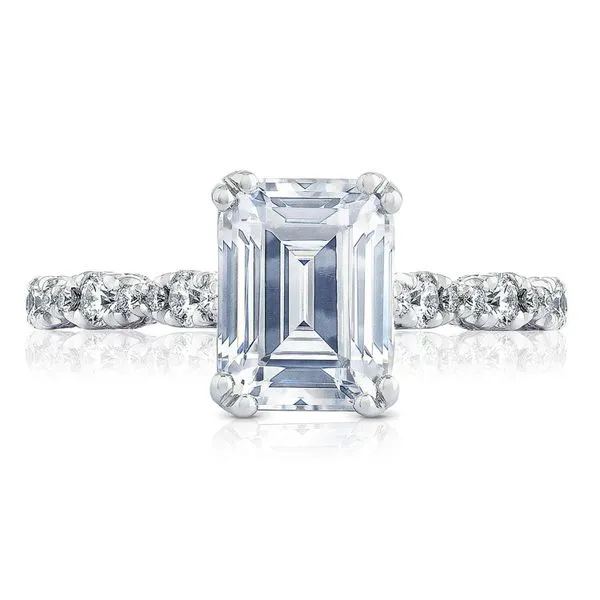 Emerald Solitaire Engagement Ring Aires Jewelers Morris Plains, NJ