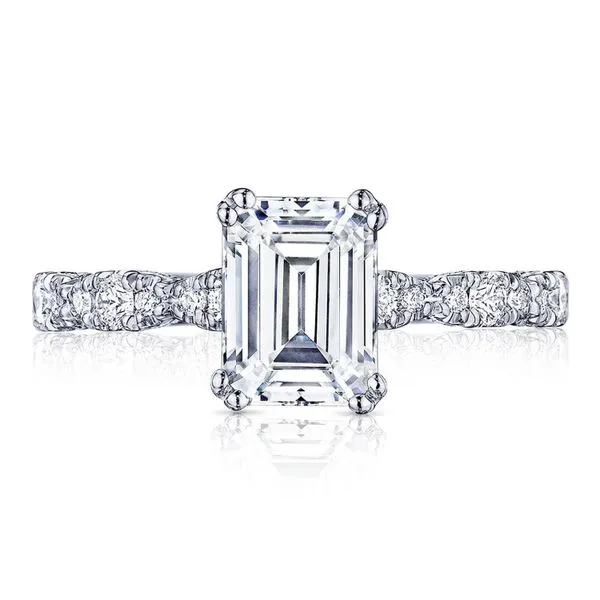 Emerald Solitaire Engagement Ring Aires Jewelers Morris Plains, NJ