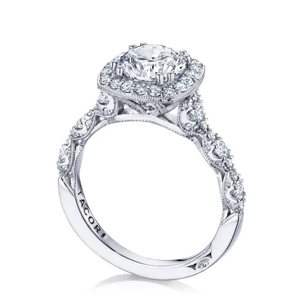 Round Bloom Engagement Ring Aires Jewelers Morris Plains, NJ