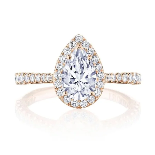 Pear Bloom Engagement Ring Aires Jewelers Morris Plains, NJ