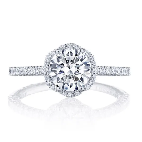 Round Bloom Engagement Ring Aires Jewelers Morris Plains, NJ