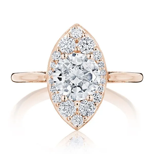 Round Bloom Engagement Ring Aires Jewelers Morris Plains, NJ