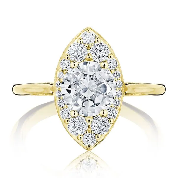 Round Bloom Engagement Ring Aires Jewelers Morris Plains, NJ