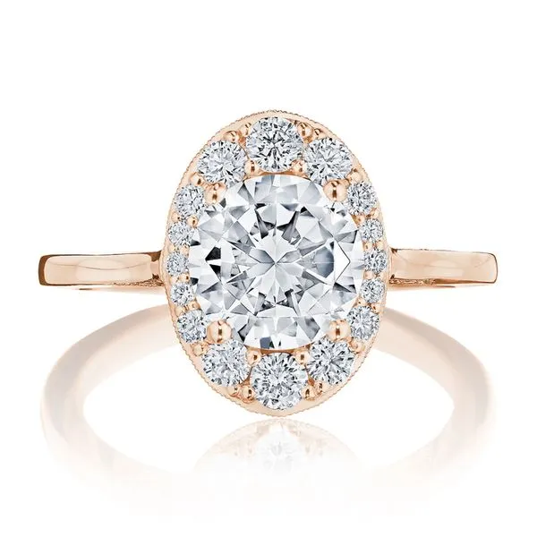 Round Bloom Engagement Ring Aires Jewelers Morris Plains, NJ