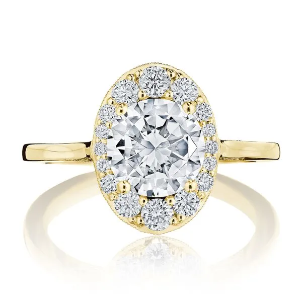 Round Bloom Engagement Ring Aires Jewelers Morris Plains, NJ