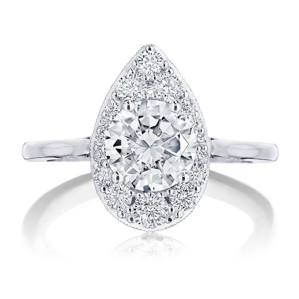 Round Bloom Engagement Ring Aires Jewelers Morris Plains, NJ
