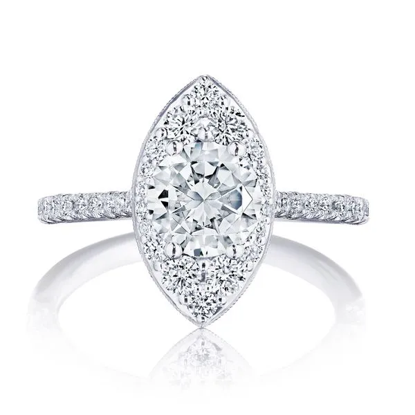 Round Bloom Engagement Ring Aires Jewelers Morris Plains, NJ