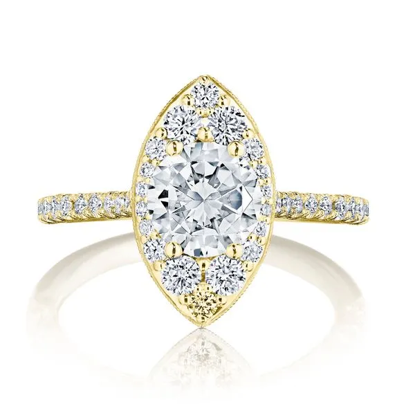 Round Bloom Engagement Ring Aires Jewelers Morris Plains, NJ