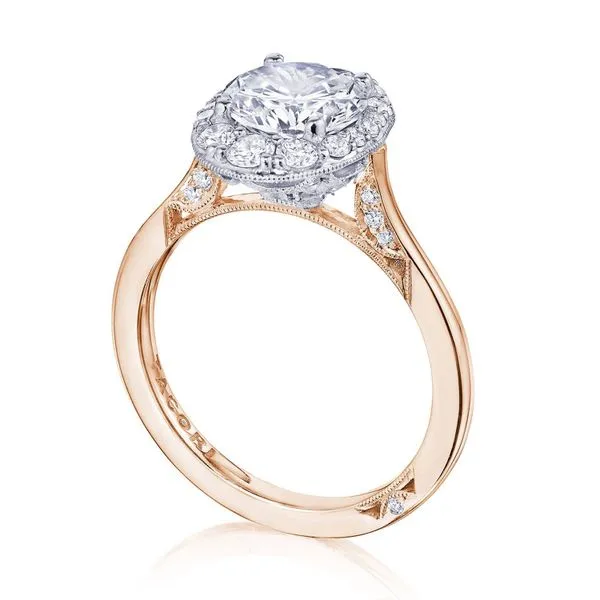 Round Bloom Engagement Ring Aires Jewelers Morris Plains, NJ