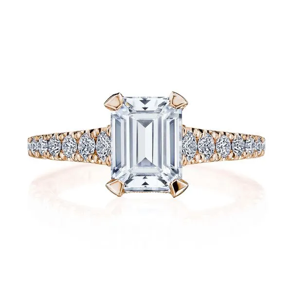 Emerald Solitaire Engagement Ring Aires Jewelers Morris Plains, NJ