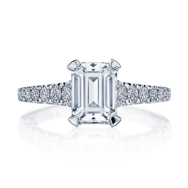 Emerald Solitaire Engagement Ring Aires Jewelers Morris Plains, NJ