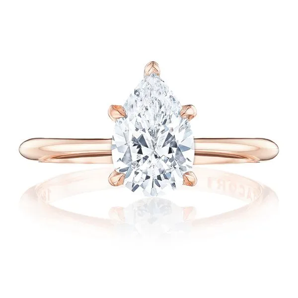 Pear Solitaire Engagement Ring Aires Jewelers Morris Plains, NJ