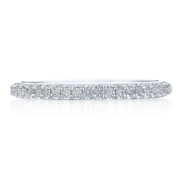 Pavé Diamond Wedding Band Aires Jewelers Morris Plains, NJ