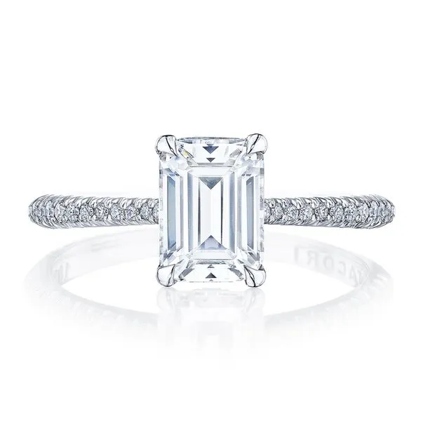 Emerald Solitaire Engagement Ring Aires Jewelers Morris Plains, NJ