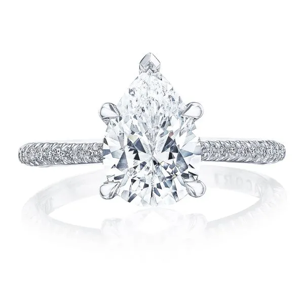 Pear Solitaire Engagement Ring Aires Jewelers Morris Plains, NJ