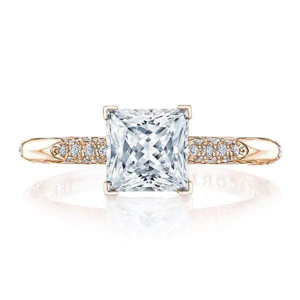 Princess Solitaire Engagement Ring Aires Jewelers Morris Plains, NJ