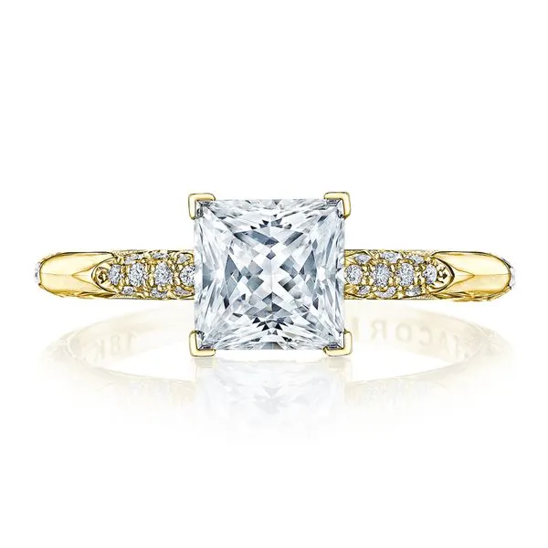 Princess Solitaire Engagement Ring Aires Jewelers Morris Plains, NJ