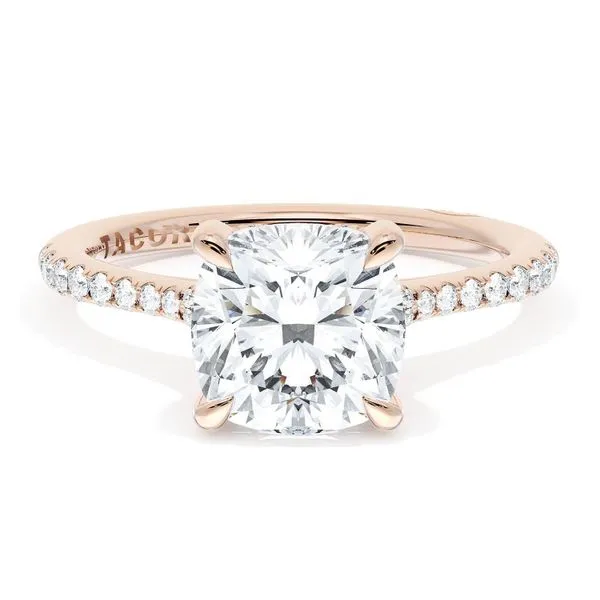 Cushion Solitaire Engagement Ring Aires Jewelers Morris Plains, NJ