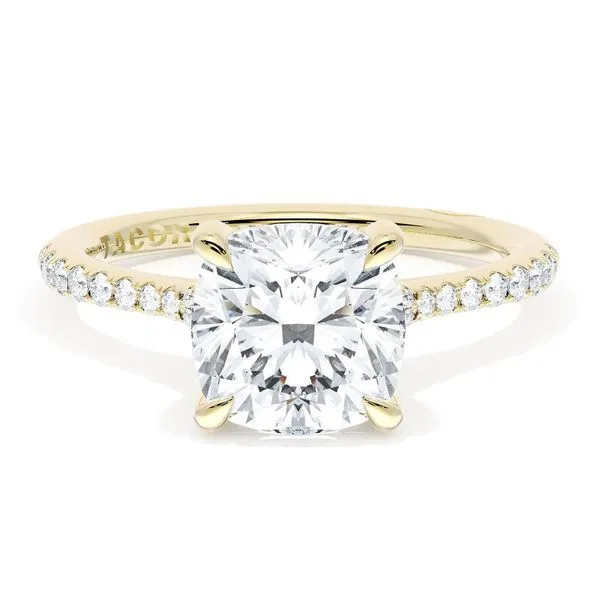 Cushion Solitaire Engagement Ring Aires Jewelers Morris Plains, NJ