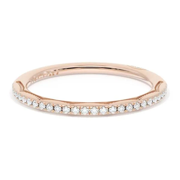 French Pavé Diamond Wedding Band, 1.70mm Aires Jewelers Morris Plains, NJ