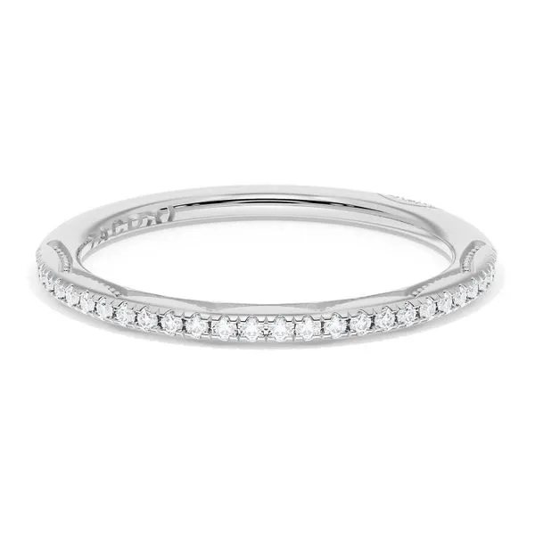 French Pavé Diamond Wedding Band, 1.70mm Aires Jewelers Morris Plains, NJ