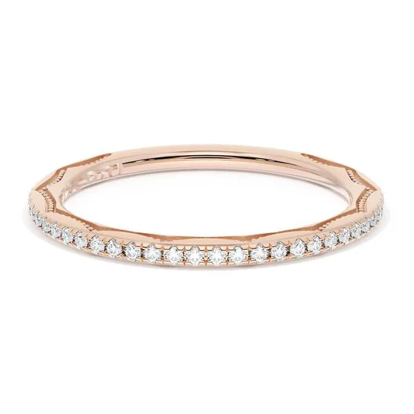 French Pavé Diamond Wedding Band, 1.70mm Aires Jewelers Morris Plains, NJ