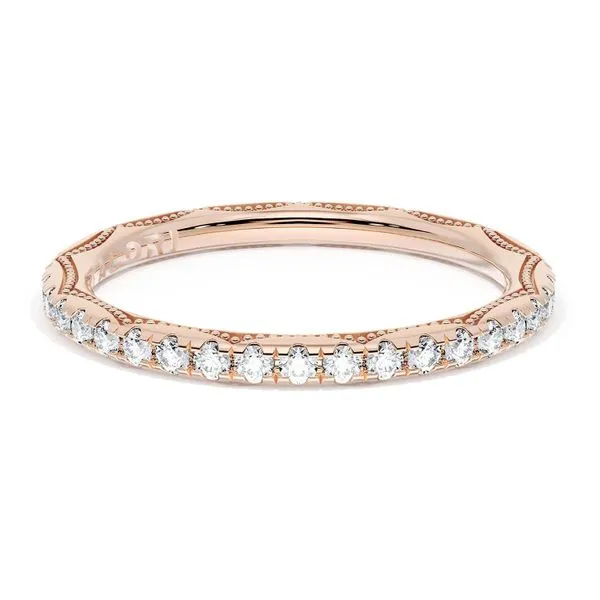 French Pavé Diamond Wedding Band, 2.0mm Aires Jewelers Morris Plains, NJ