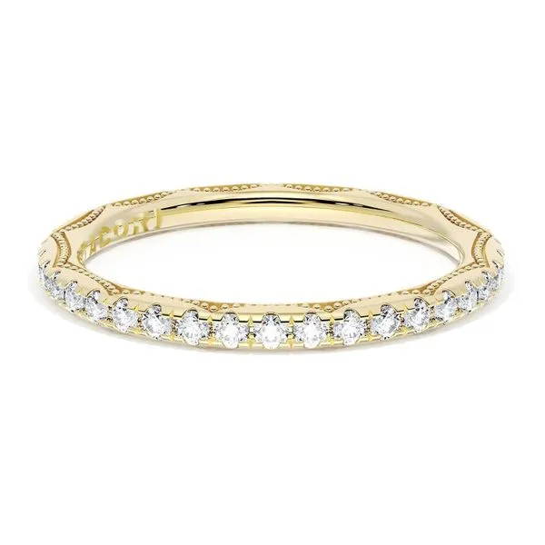 French Pavé Diamond Wedding Band, 2.0mm Aires Jewelers Morris Plains, NJ