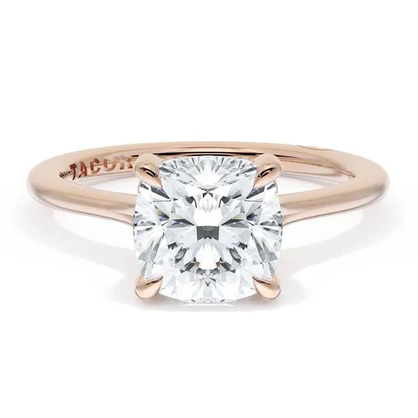 Cushion Solitaire Engagement Ring Aires Jewelers Morris Plains, NJ