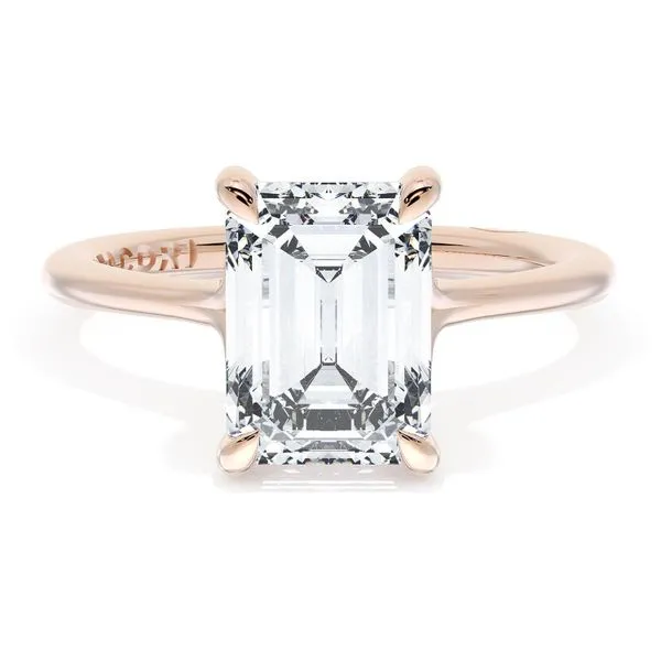 Emerald Solitaire Engagement Ring Aires Jewelers Morris Plains, NJ