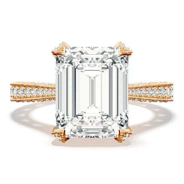 Emerald Solitaire Engagement Ring Aires Jewelers Morris Plains, NJ