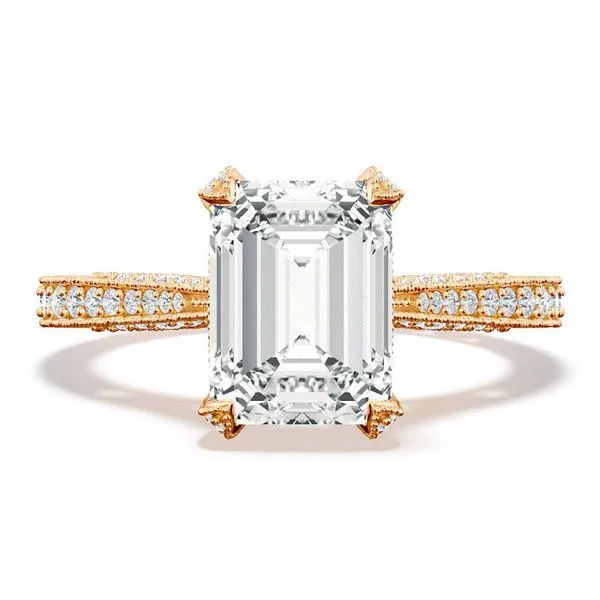 Emerald Solitaire Engagement Ring Aires Jewelers Morris Plains, NJ