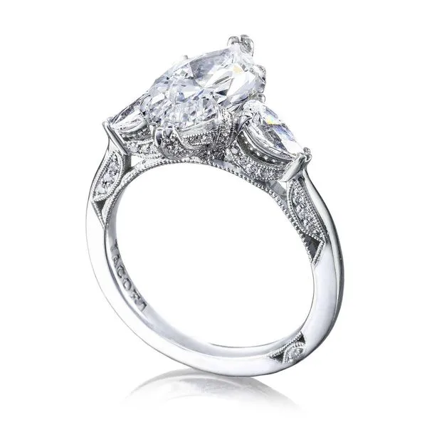 Marquise 3-Stone Engagement Ring Aires Jewelers Morris Plains, NJ
