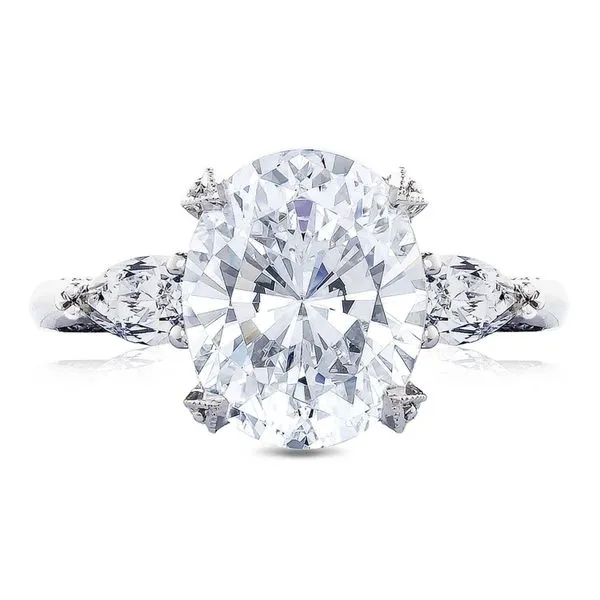 Oval 3-Stone Engagement Ring Aires Jewelers Morris Plains, NJ