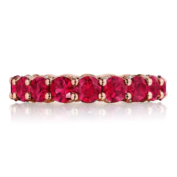Round Ruby Eternity Band Aires Jewelers Morris Plains, NJ