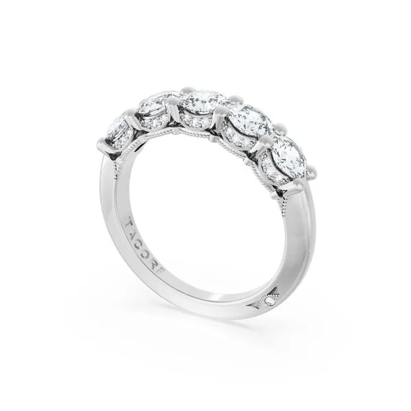 Round Cut Diamond Eternity Band in Platinum Aires Jewelers Morris Plains, NJ