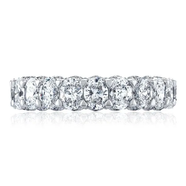 Oval Cut Diamond Eternity Band Aires Jewelers Morris Plains, NJ