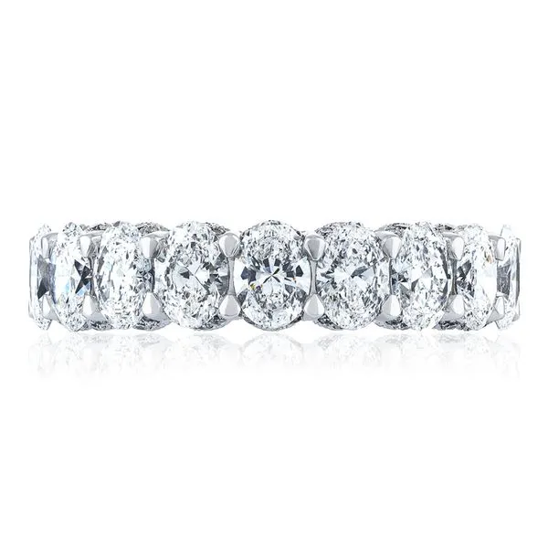 Oval Cut Diamond Eternity Band Aires Jewelers Morris Plains, NJ