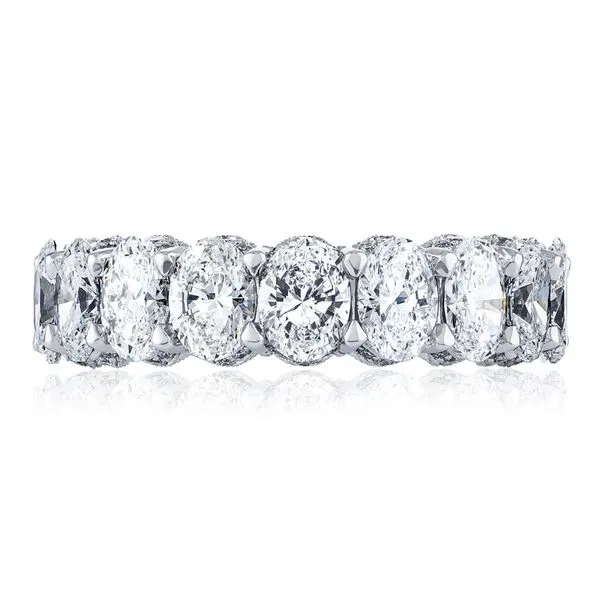 Oval Cut Diamond Eternity Band Aires Jewelers Morris Plains, NJ