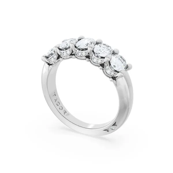 Oval Cut Diamond Eternity Band in Platinum Aires Jewelers Morris Plains, NJ