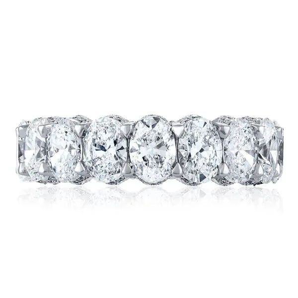 Oval Cut Diamond Eternity Band Aires Jewelers Morris Plains, NJ
