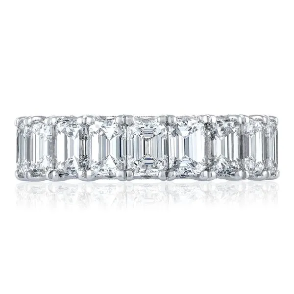 Emerald Cut Diamond Eternity Band Aires Jewelers Morris Plains, NJ
