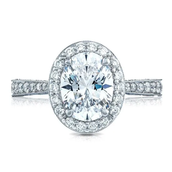 Oval Bloom Engagement Ring Aires Jewelers Morris Plains, NJ