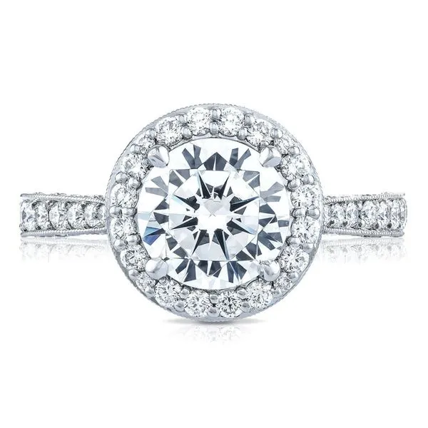 Round Bloom Engagement Ring Aires Jewelers Morris Plains, NJ