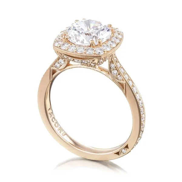 Round Bloom Engagement Ring Aires Jewelers Morris Plains, NJ