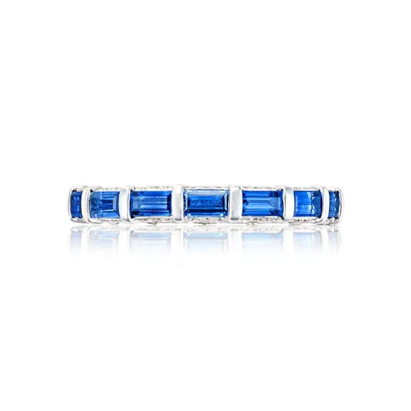 Baguette Sapphire Eternity Band Aires Jewelers Morris Plains, NJ