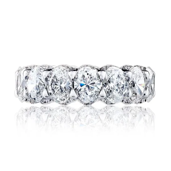 Oval Cut Diamond Eternity Band Aires Jewelers Morris Plains, NJ