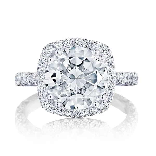 Cushion Bloom Engagement Ring Aires Jewelers Morris Plains, NJ