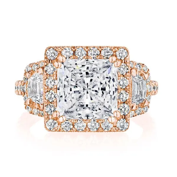 Princess 3-Stone Engagement Ring Aires Jewelers Morris Plains, NJ